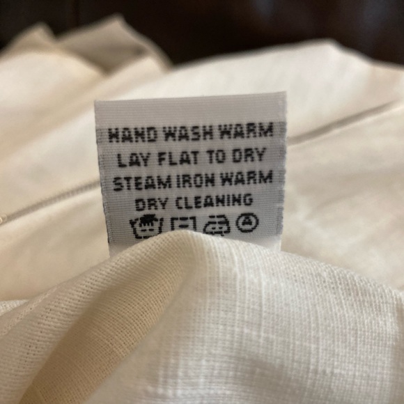 Never Worn ELM DESIGN Linen Dress w/ Layered Skirt and Contrast Zipper, size S - Picture 7 of 7